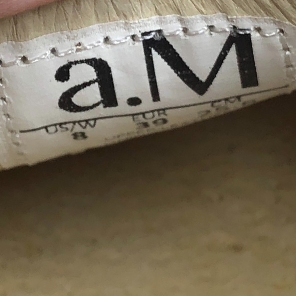 a.M. Orange Slip On Espadrilles 8 - Picture 7 of 7